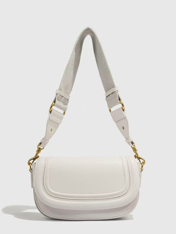Women's Z Saddle Wide Strap Underarm Flip Crossbody Bags