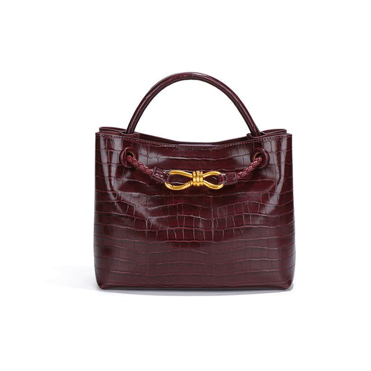 Women's Stone Pattern High-grade Versatile Retro Bags