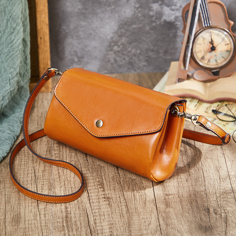 Women's Summer High-grade First Layer Cowhide Handmade Capacity Shoulder Bags