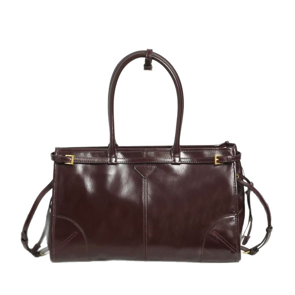 P's Portable Oil Wax Underarm Retro Handbags
