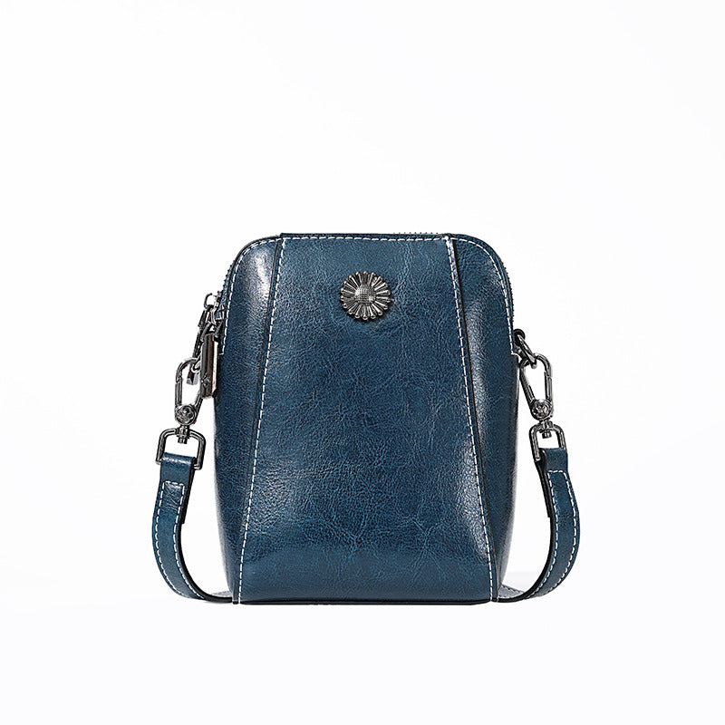 Women's Mobile Summer Simple Leather Lightweight High-grade Crossbody Bags