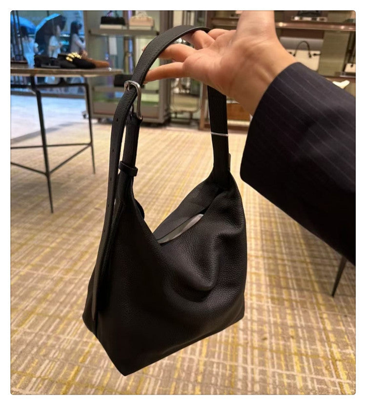 Women's Cowhide Vintage Genuine Leather Leisure Commute Shoulder Bags