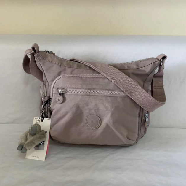 Spring Monkey Mesh Purple Series Nylon Crossbody Bags
