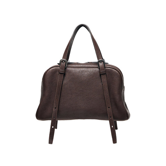 Women's Vegetable Tanning Leather Bowling Advanced Retro Shoulder Bags