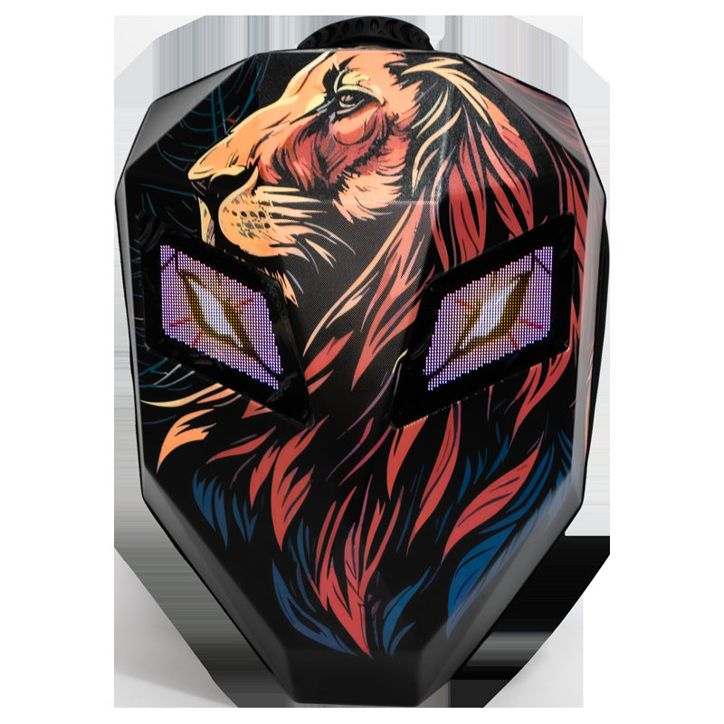 Man Locomotive Knight Luminous Riding Pattern Backpacks
