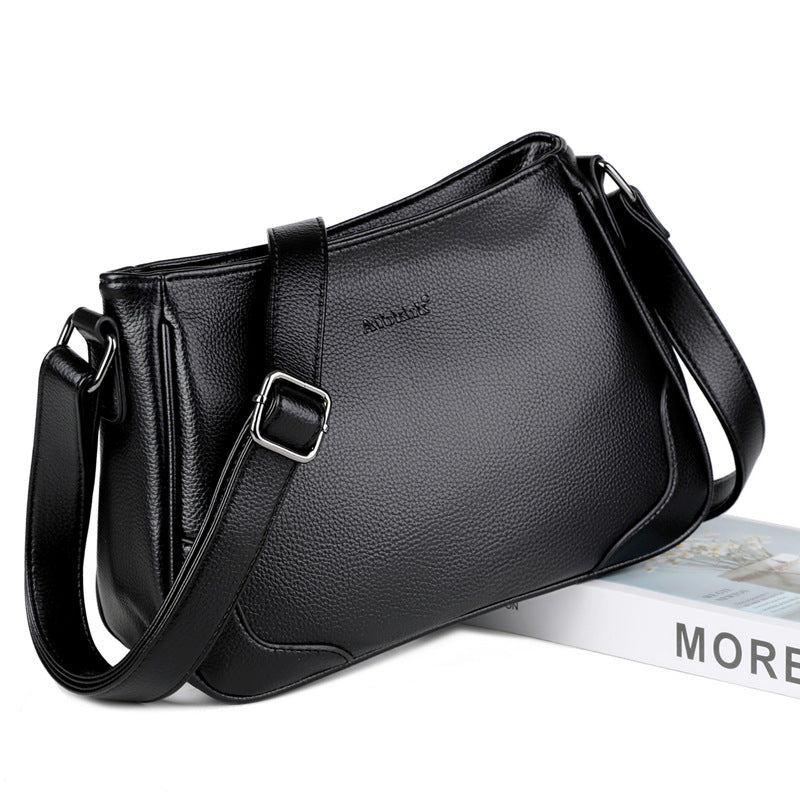 Women's Elegant Soft Leather Large Capacity For Crossbody Bags