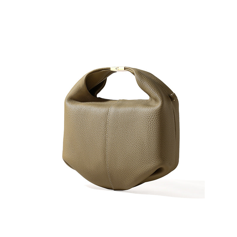 Women's Minority Genuine Leather Litchi Pattern Cowhide High-grade Crossbody Bags