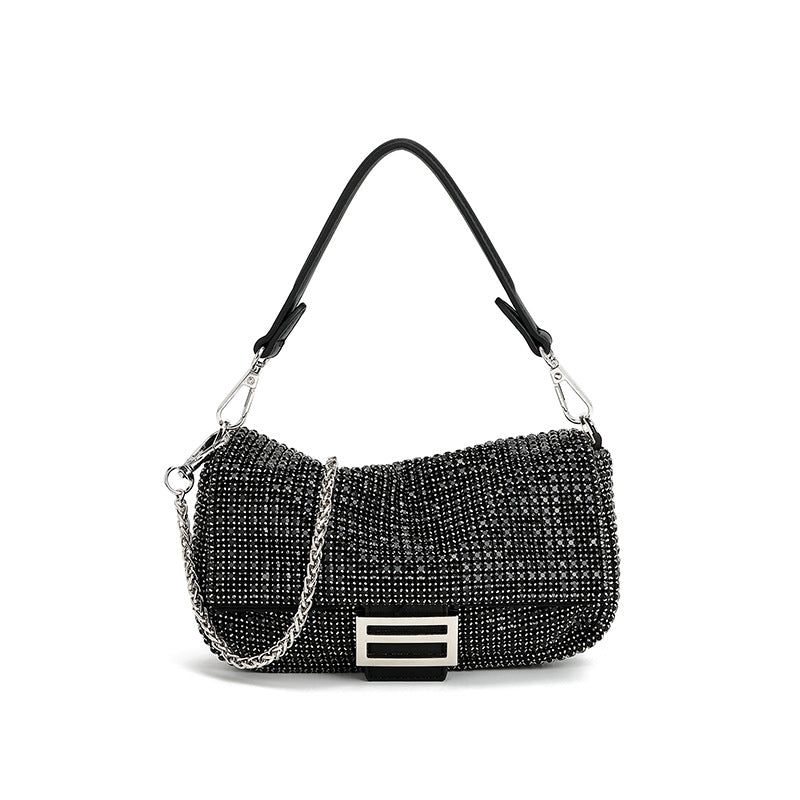 Women's High-grade Fashionable Dinner Niche Full Diamond Handbags