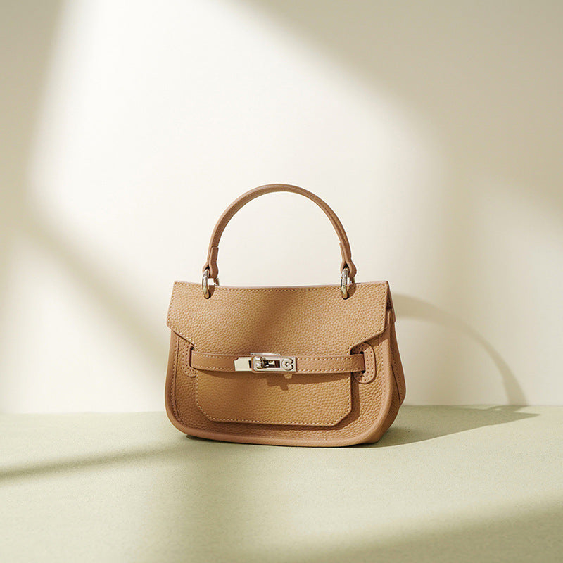 Women's Female Cow Leather High Sense Niche Shoulder Bags
