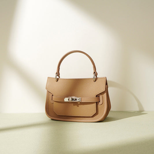 Women's Female Cow Leather High Sense Niche Shoulder Bags