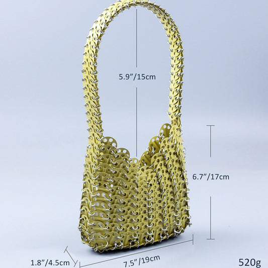 Women's Spray Paint Metal Sequins Handmade Handbags