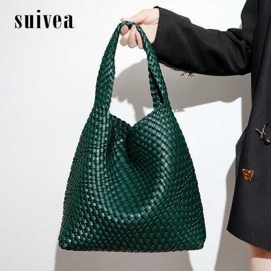 Simple Versatile Large Capacity Underarm Vegetable Handbags