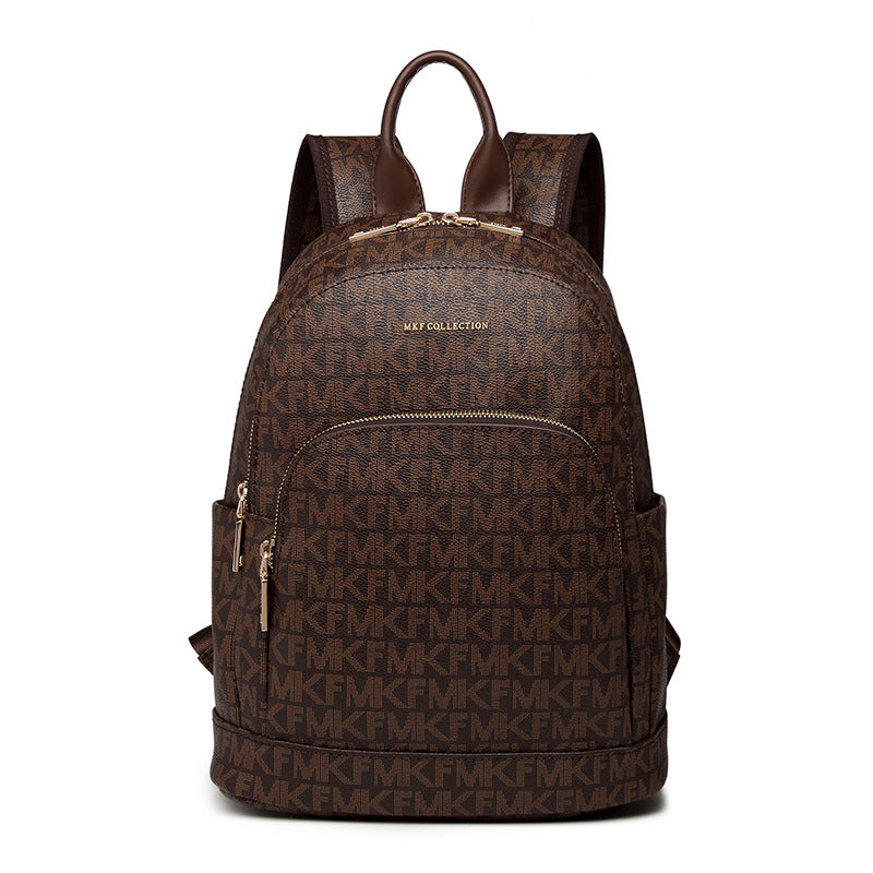 Women's Printed Korean Style Fashion Large Capacity Backpacks