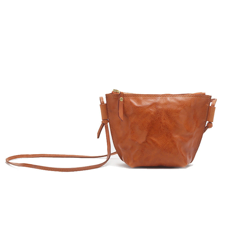 Women's Treasure First Layer Cowhide Retro Mini Crossbody Bags