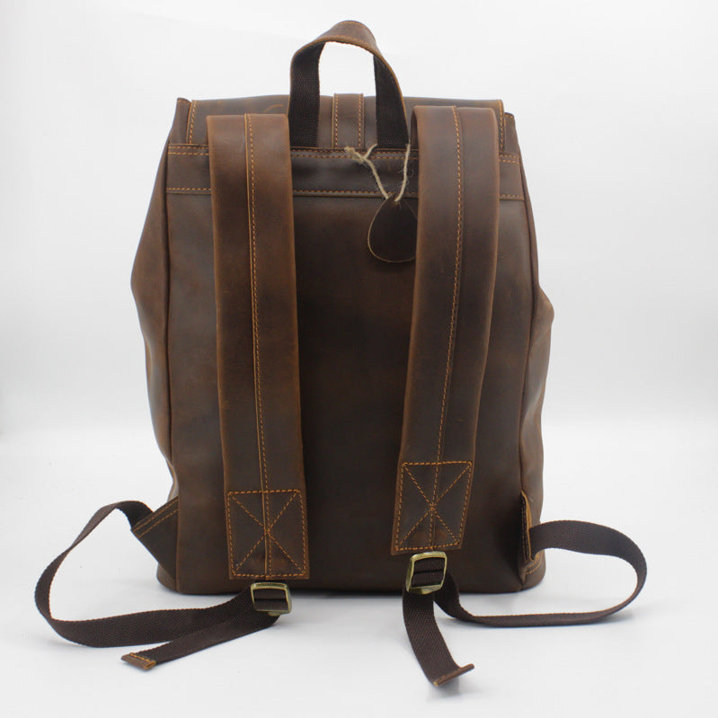 Beautiful New Men's Leather Large Capacity Backpacks