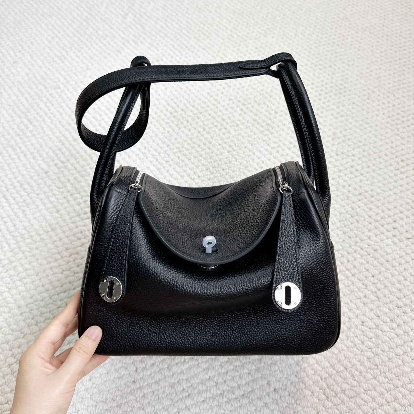 Women's First Layer Cowhide Lindy Large Capacity Bags