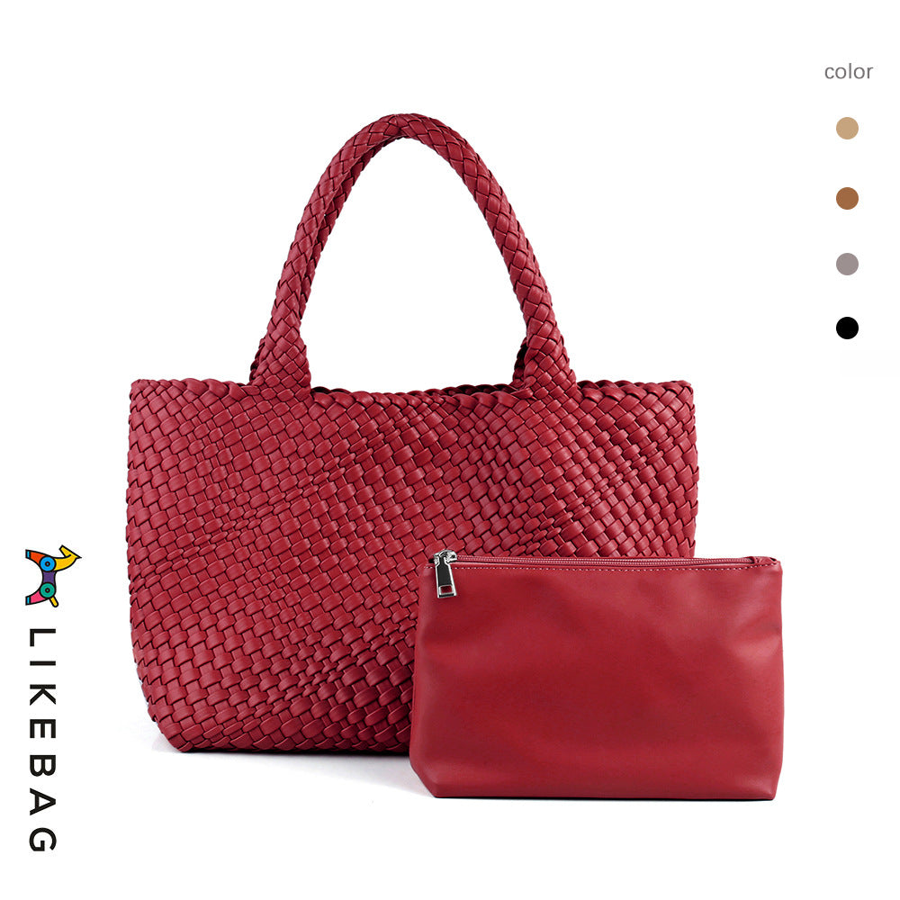 Women's Handmade Woven Trendy Large Capacity Portable Crossbody Bags