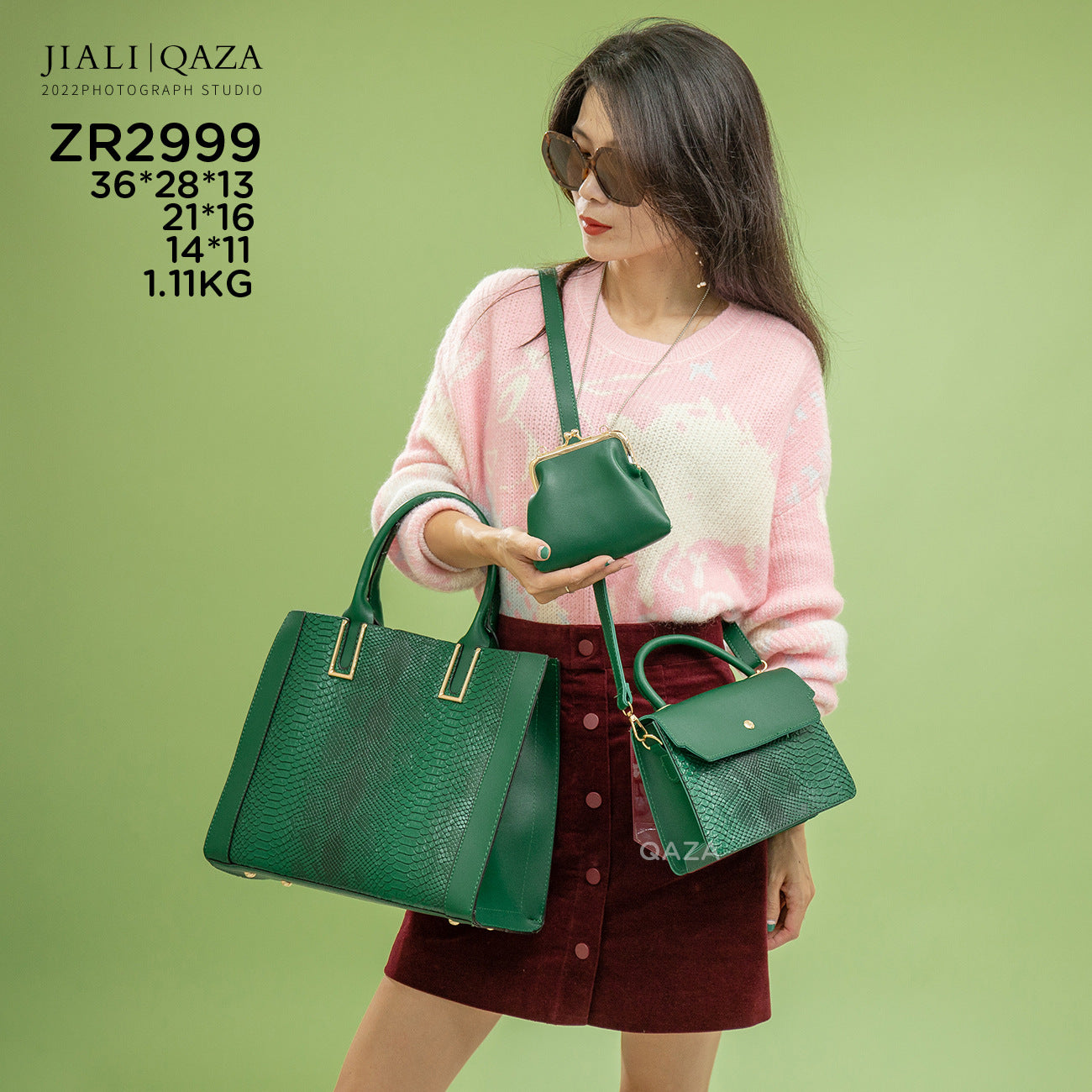 Women's Elegant Premium Snake Pattern Mother Handbags