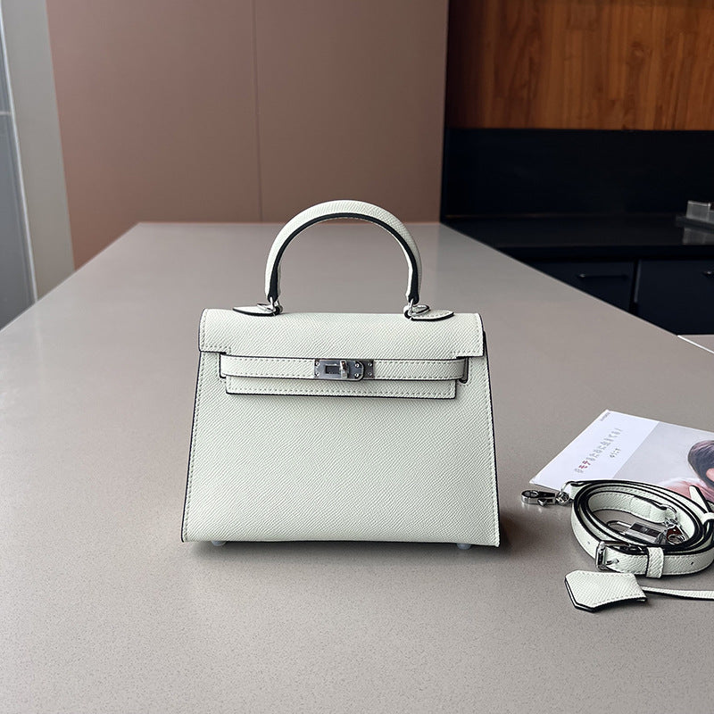 Women's Second Generation Palm Print Kelly Leather Fashion Pouches Mini Shoulder Bags