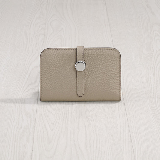 Women's Genuine Leather Korean Fashionable Personalized Simple Ladies Wallets