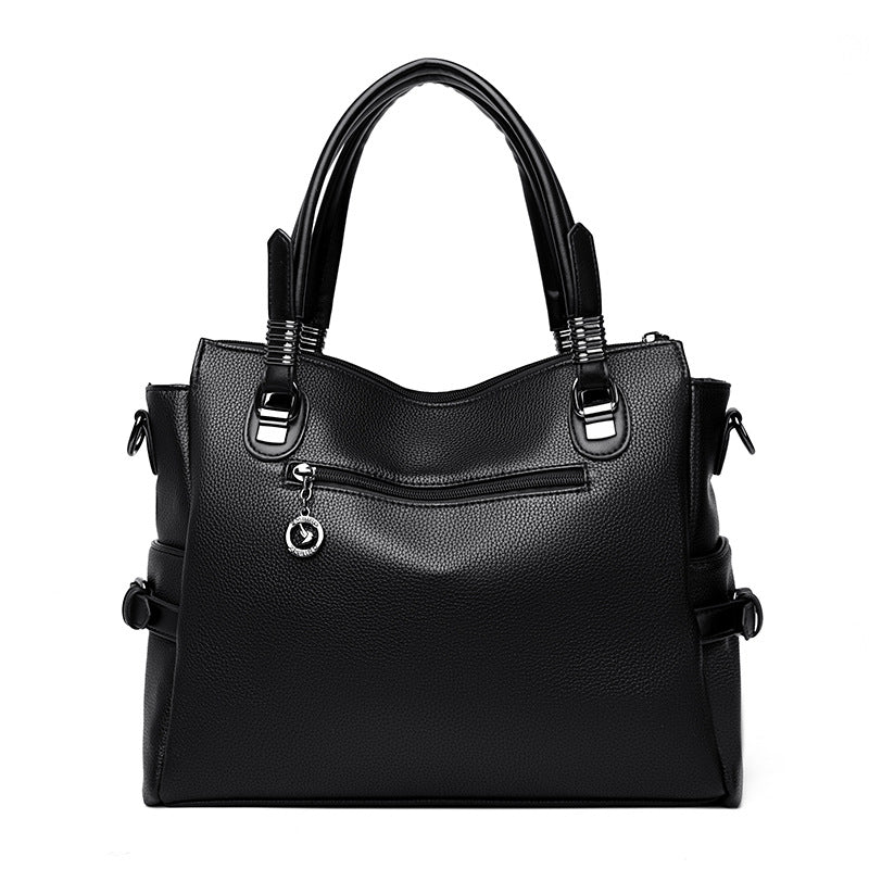 Women's Genuine Leather For Soft Fashion Large Handbags