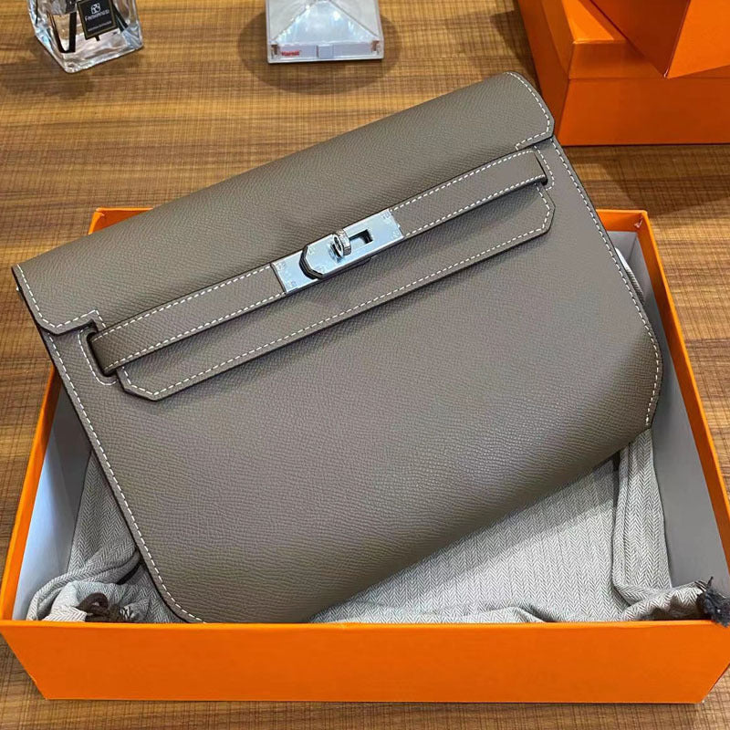 Pretty Classic Kelly Unisex Genuine Leather Crossbody Bags