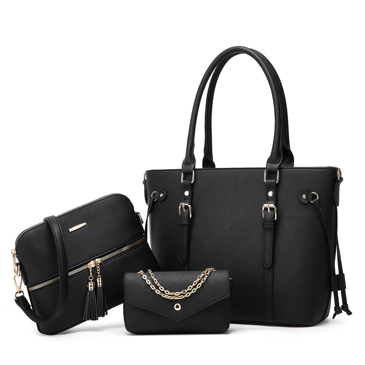 Women's Trendy Large Capacity Fashion Three-piece Set Handbags
