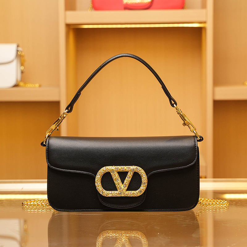 Rhinestone Chain Versatile Single Underarm High Crossbody Bags