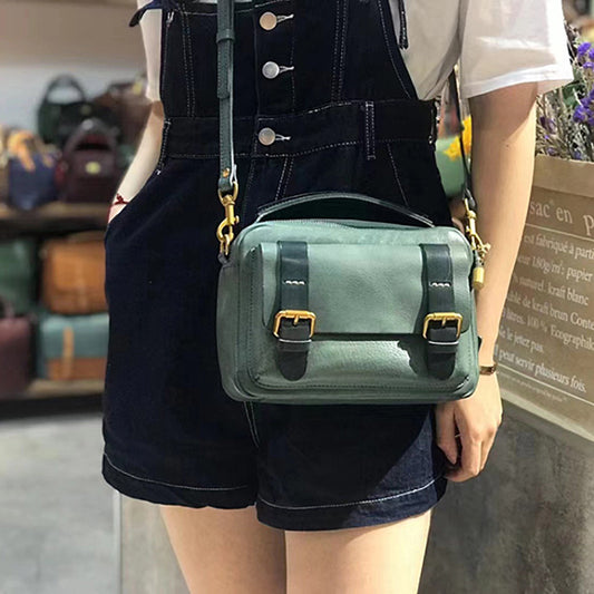 First Layer Cowhide High-grade Niche Tooling Crossbody Bags