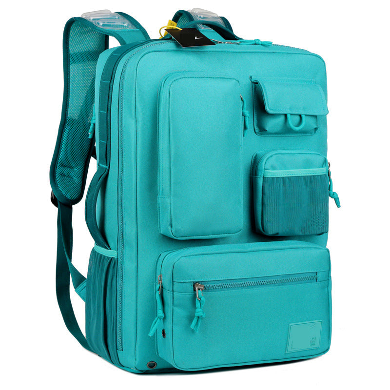 Men's Male Air Cushion Three-dimensional Outer Backpacks