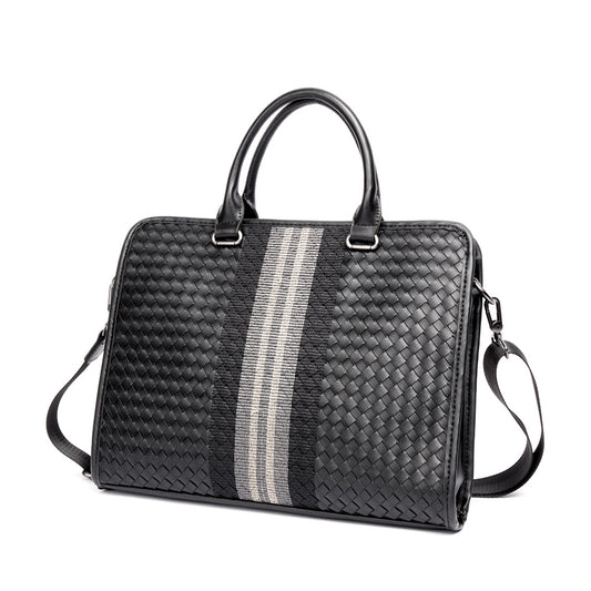 Men's Stitching Woven Business Computer Batch Bags