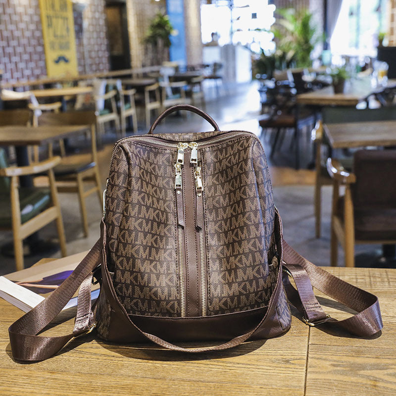 Women's Fashionable Retro Printed Korean Large Capacity Backpacks