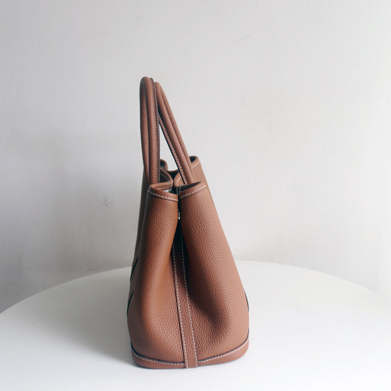 Women's Four-way Use First Layer Cowhide Portable Large Handbags