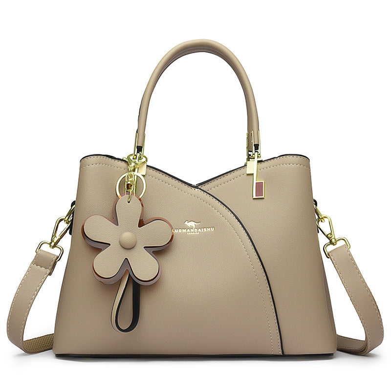 Women's Leather Stitching Portable Practical To Give Bags