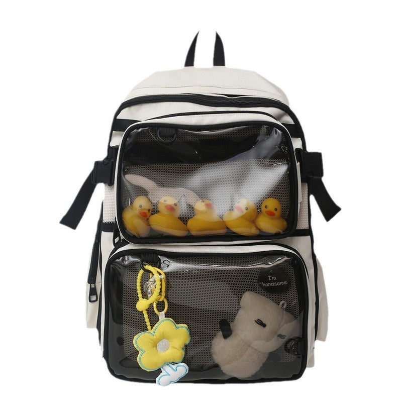 Transparent Large Capacity Detachable College Company Backpacks
