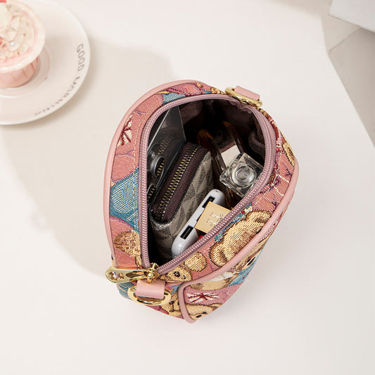 Women's Fashion Korean Trendy Canvas Round Shoulder Bags