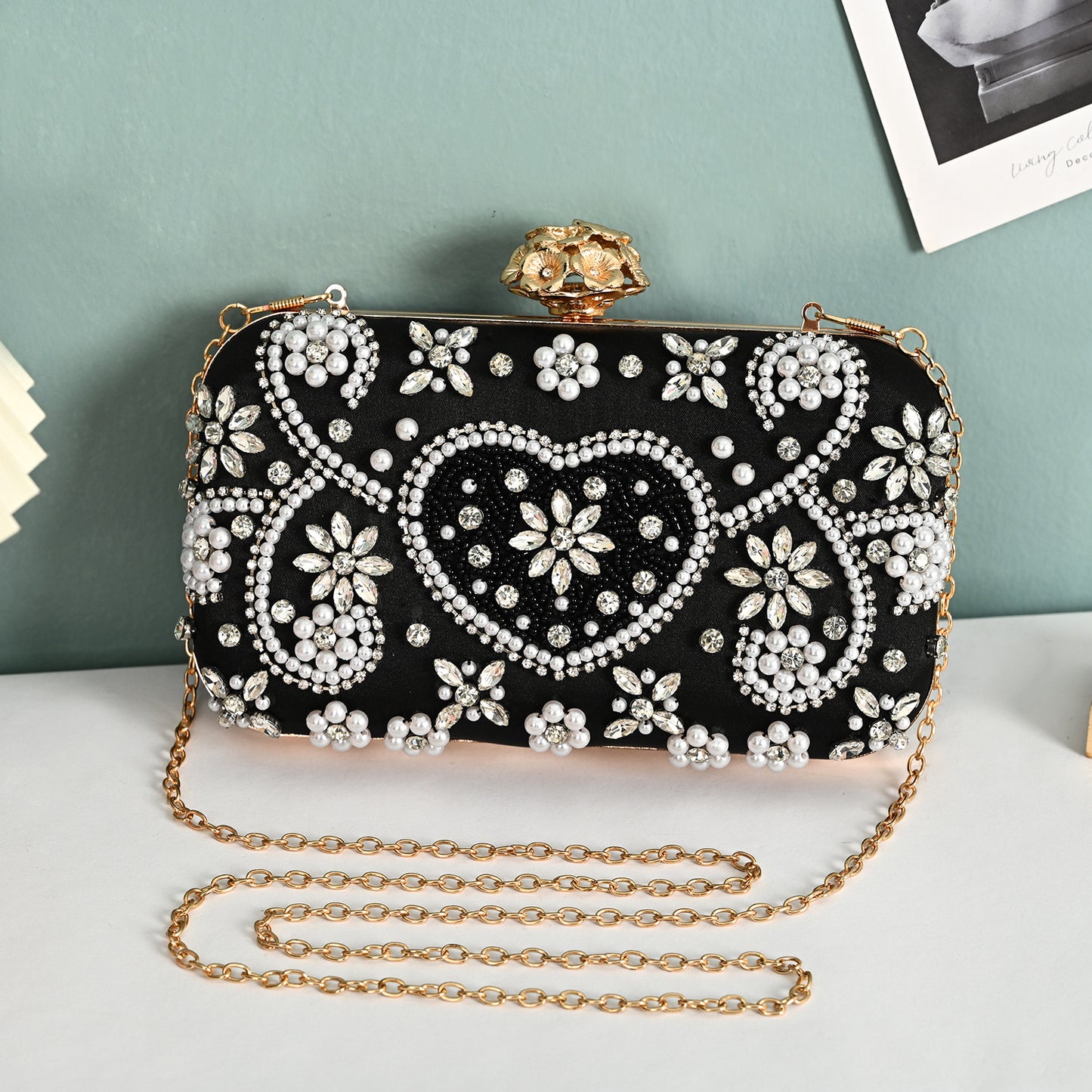 Studded Hand Retro Clutch Fashion Trend Evening Bags