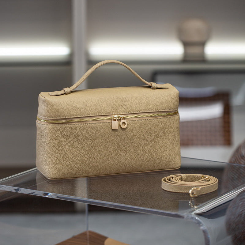 Women's Leather Pattern Lunch Box Mini Handbags