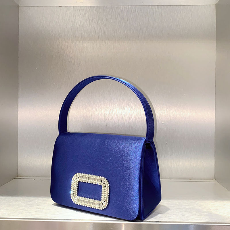 Veet Shiny Rhinestone Portable Diamond Chain Handbags