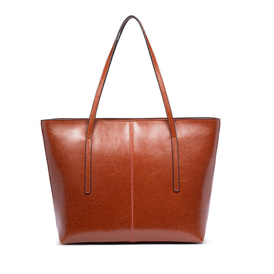 Women's Genuine Leather Vintage Portable Large Capacity Shoulder Bags