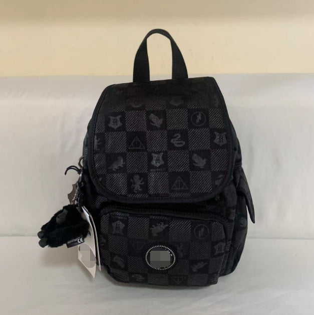 Women's Summer Nylon Canvas Monkey Urban Simple Backpacks