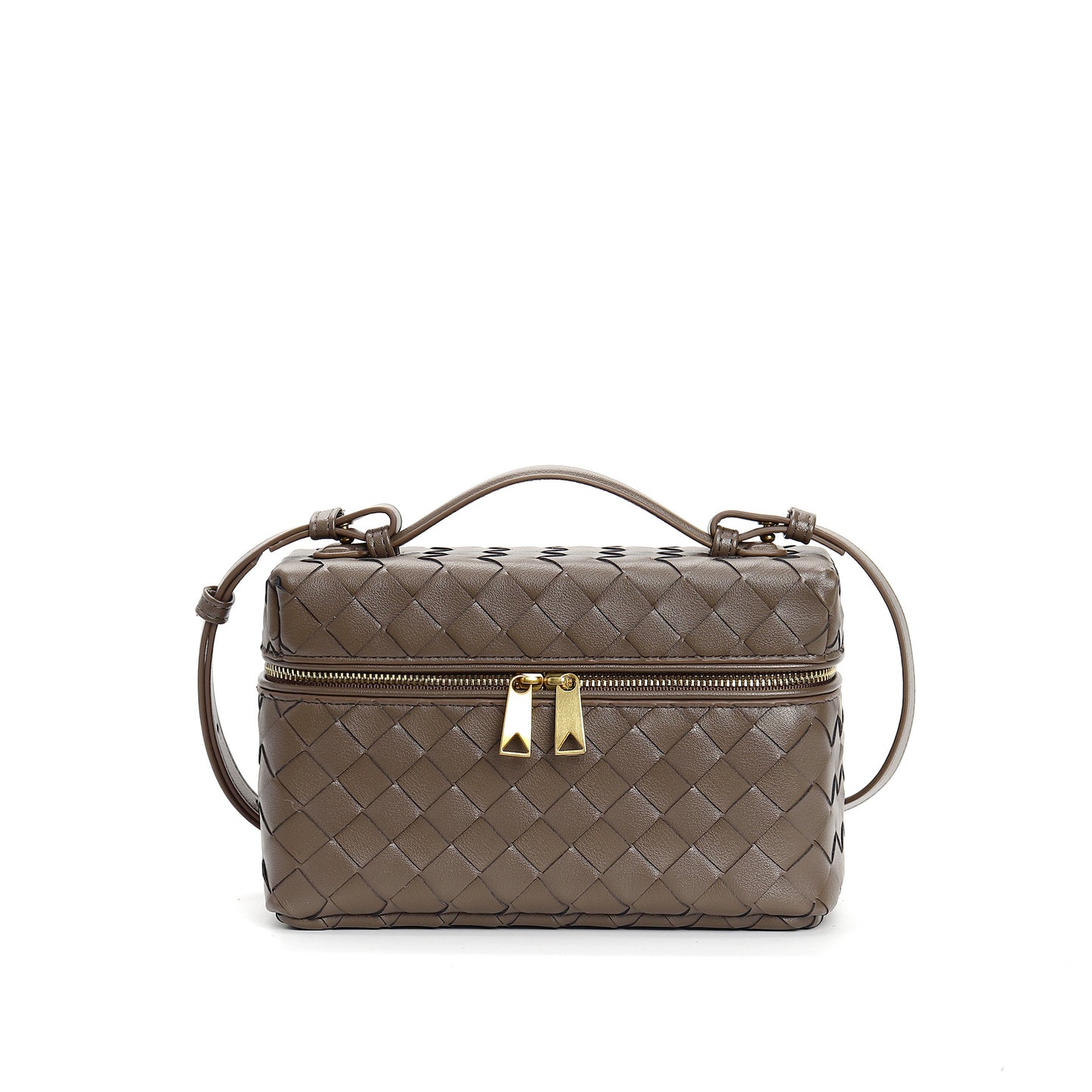 Classic Style Box Female Genuine Leather Portable Crossbody Bags
