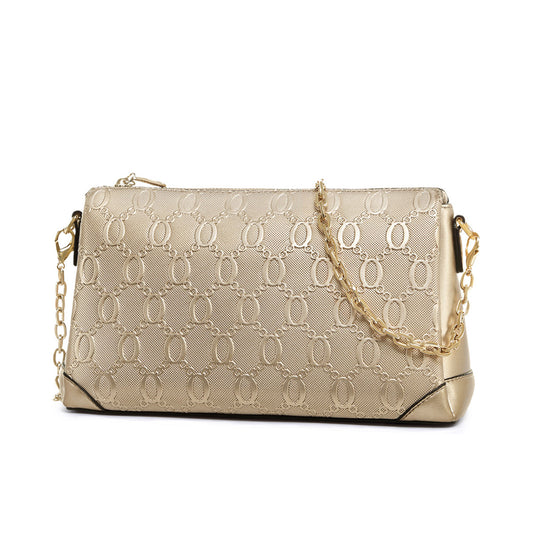 Women's Cowhide Light Luxury Fashion Mobile Chain Shoulder Bags