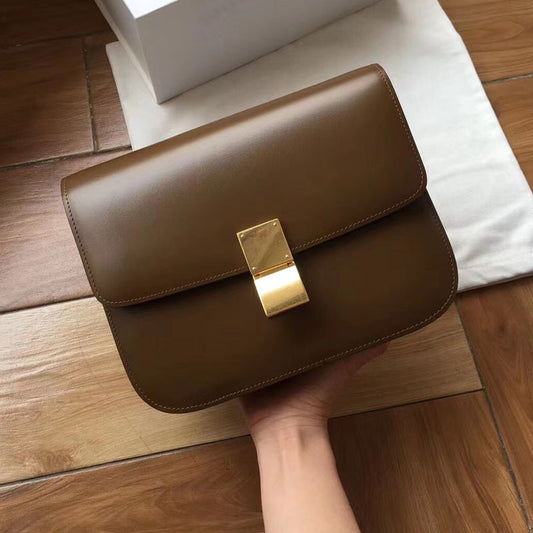 Women's With Gift Box First Layer Cowhide Crossbody Bags