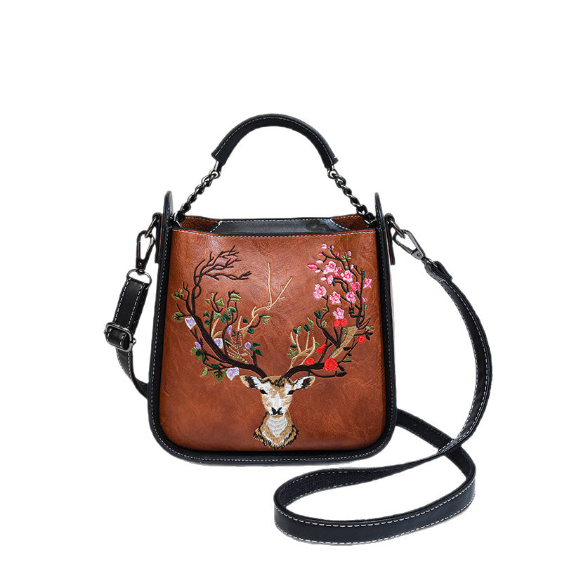 Women's Retro Chinese Style Embroidery Pattern With Crossbody Bags