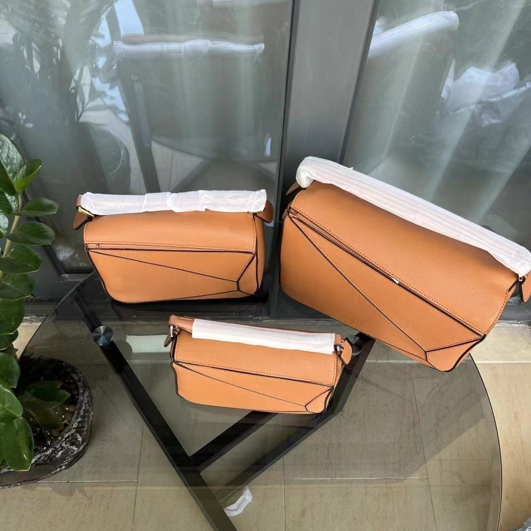 Women's Geometric Lunch Box Color Contrast Patchwork Handbags