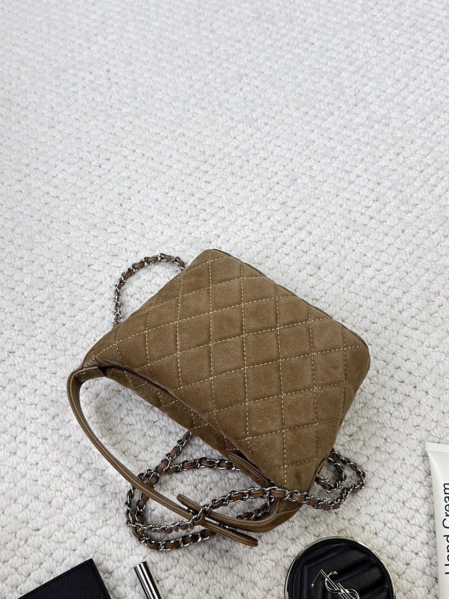 Women's Classic Style Diamond Chain Lunch Box Shoulder Bags