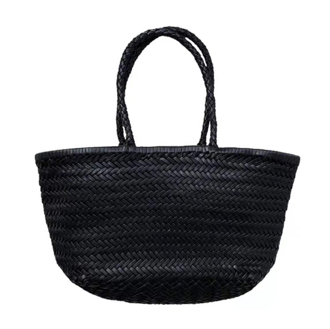 Genuine Leather Imported Regeneration Handmade Herringbone Handbags