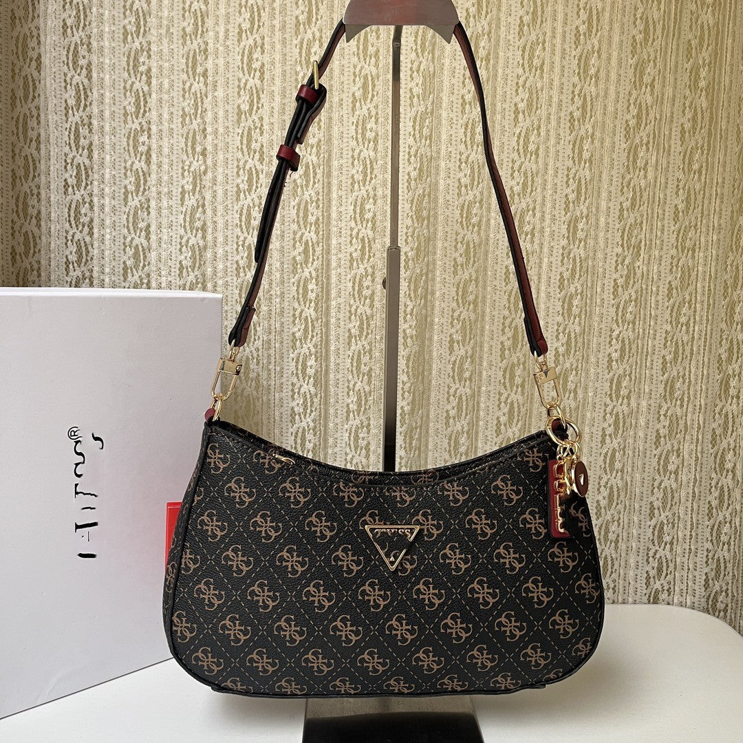 Women's Fashion Simple Printing Solid Color Ornaments Shoulder Bags