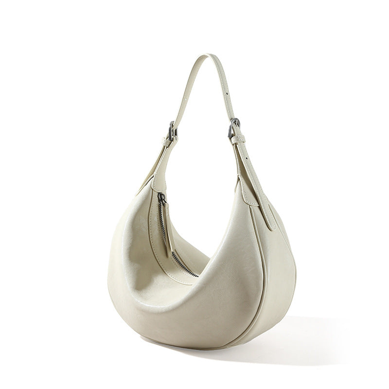 Women's Leather Commuter Dumpling Genuine High-grade Light Luxury Bags